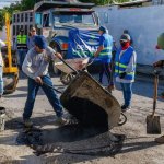 Intensifican acciones para eliminar baches en Juan Pablo II