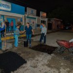 Refuerzan bacheo en Mérida con jornadas nocturnas