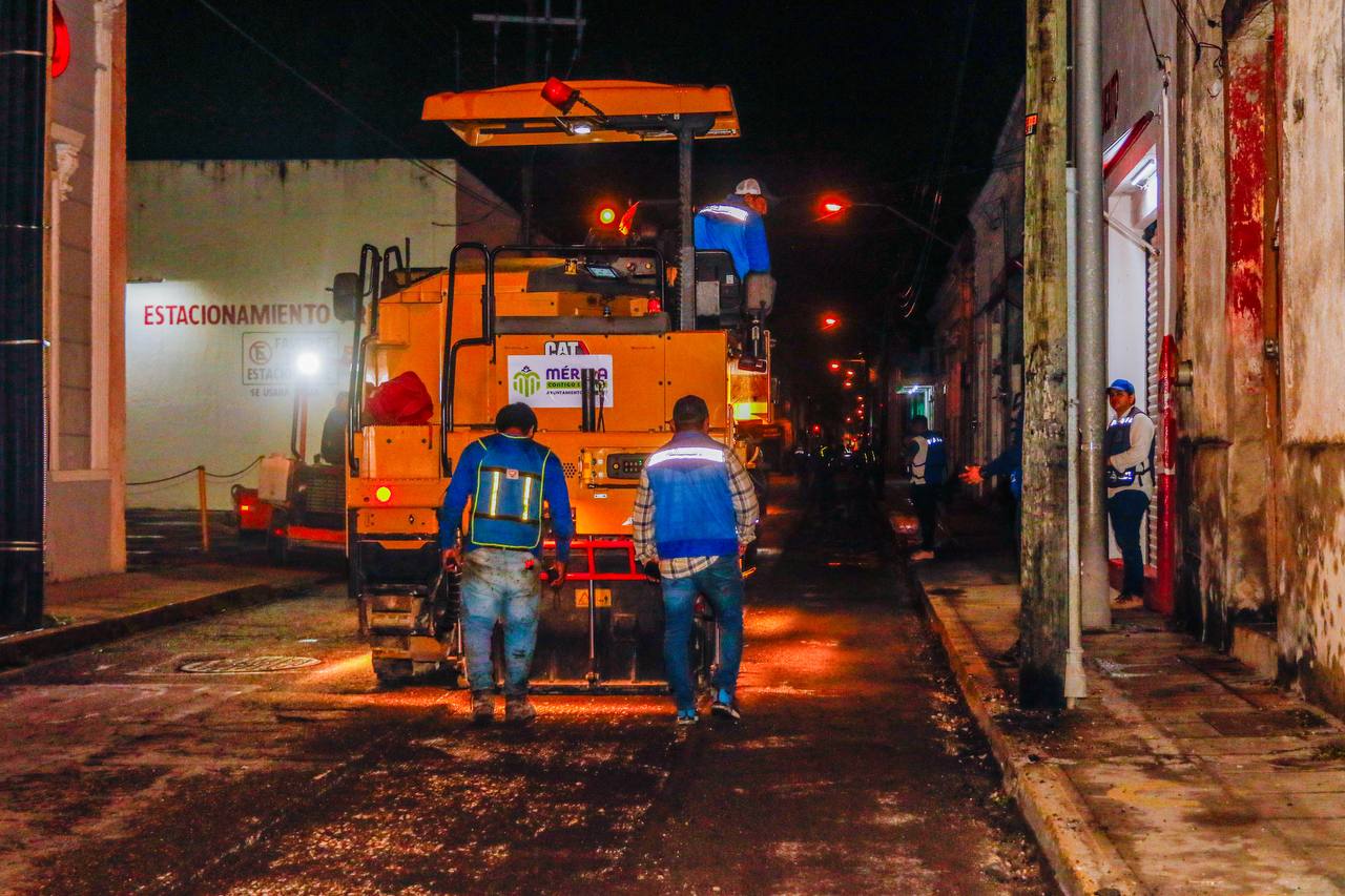 Repavimentación de la calle 50 en Mérida obra clave para 2025