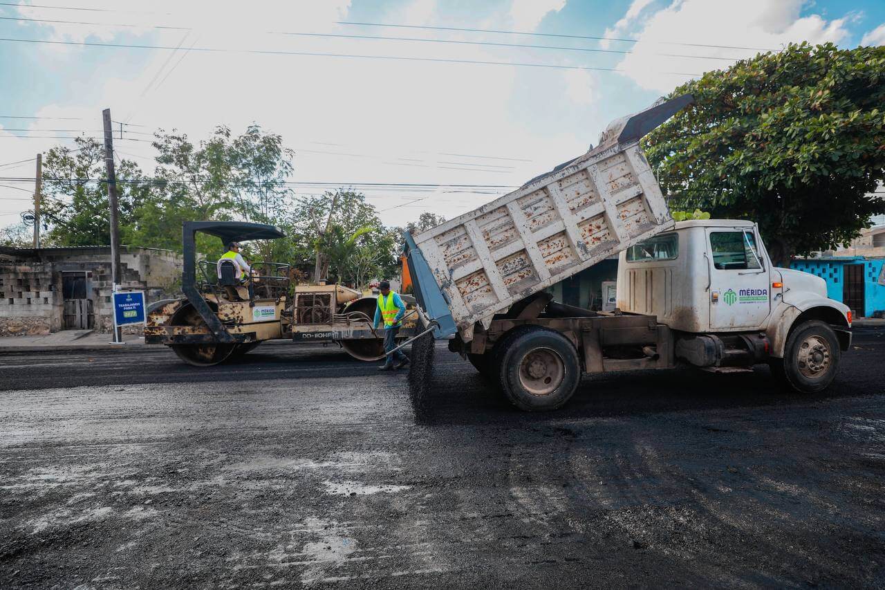 Avanza repavimentación en Mérida con trabajos en 318 colonias