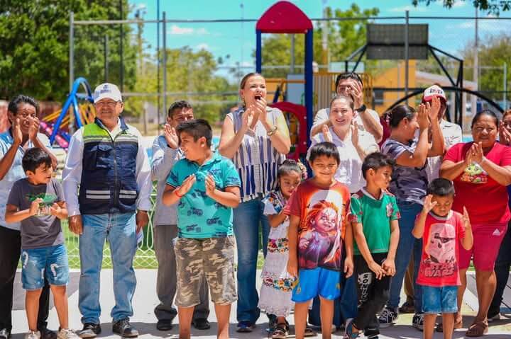 San Ignacio Tesip estrena cancha, juegos inclusivos y áreas de ejercicio