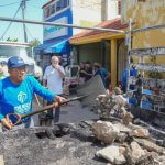 Colonia El Porvenir recibe operativo de limpieza, luminarias y mejoras viales
