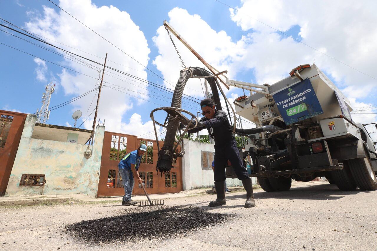 Colonia Cortés Sarmiento es intervenida con repavimentación y pozos pluviales