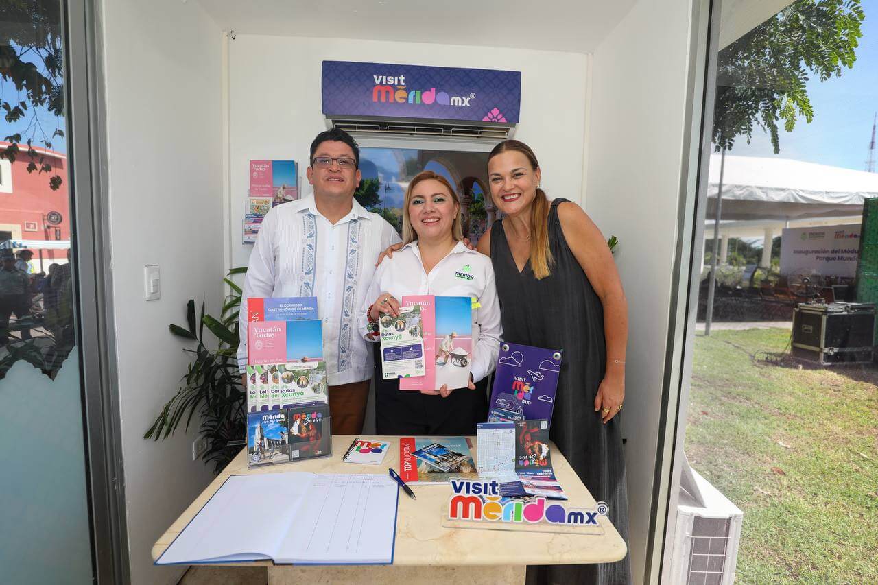 Módulo de Información Turística abre en Parque de la Plancha en Mérida