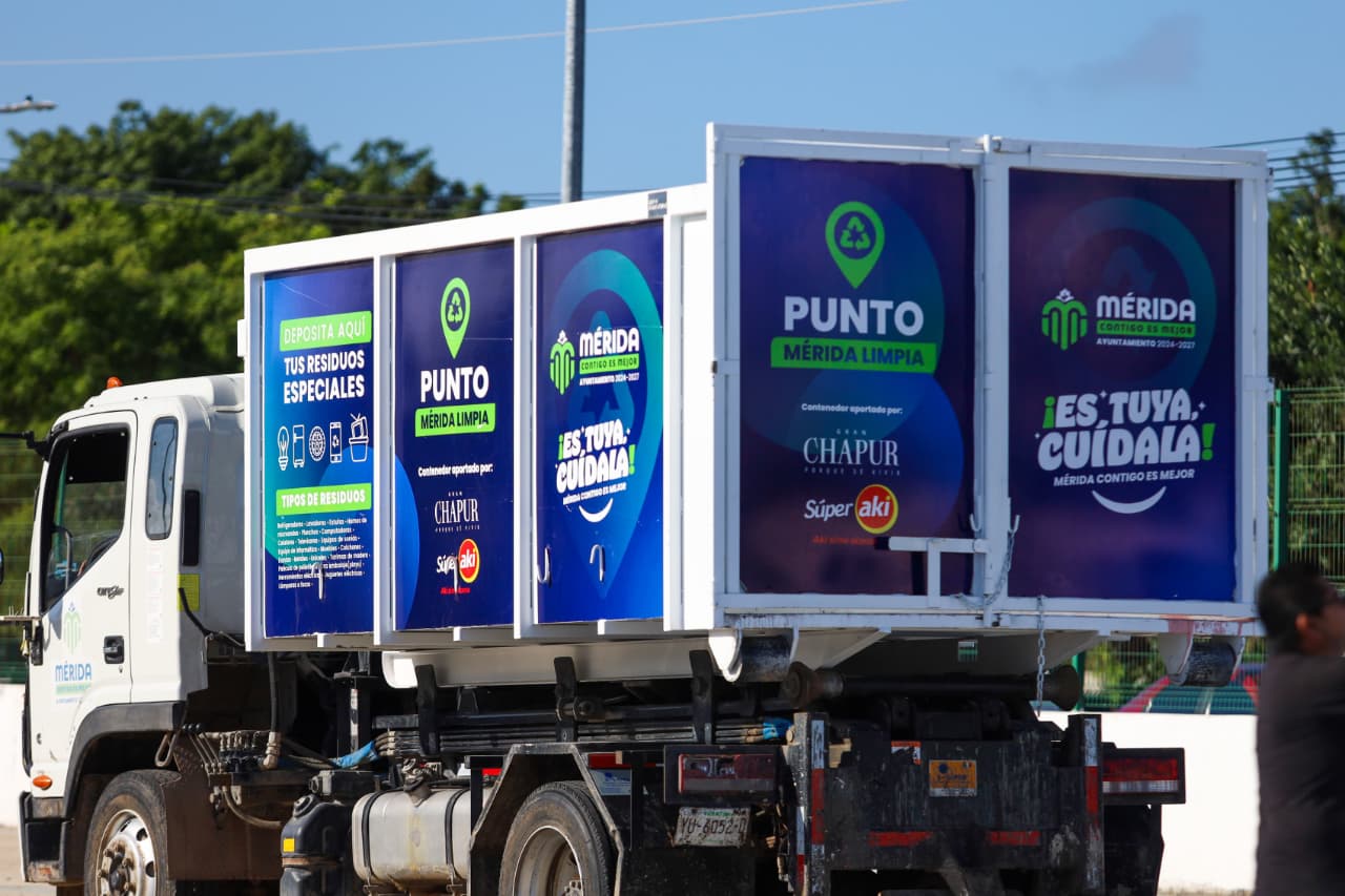 Nuevos contenedores se integran al programa Mérida Limpia