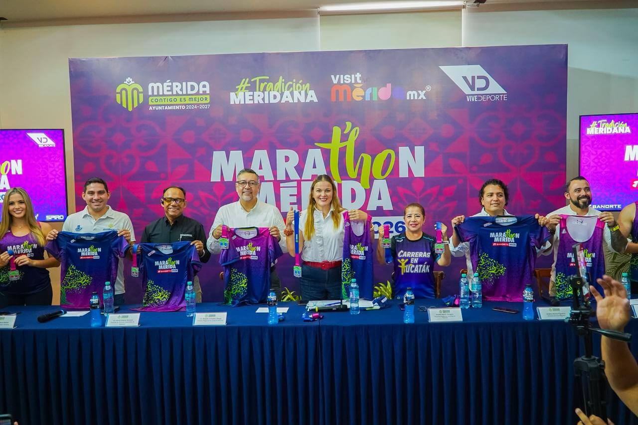 Presentación del Marat’hon Mérida detalla rutas y puntos de inscripción en Mérida