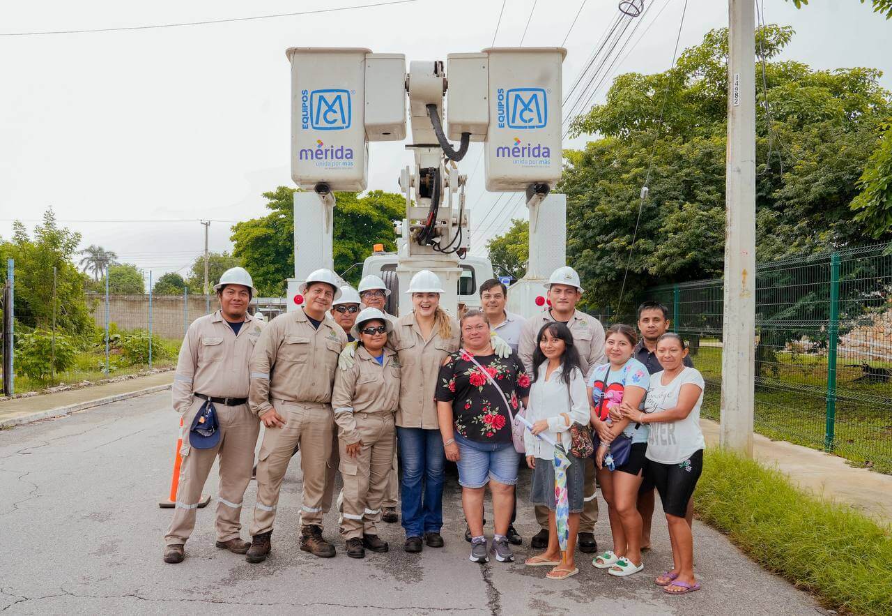 Estrategia Mérida Iluminada alcanza 186 colonias y 31 comisarías con LED