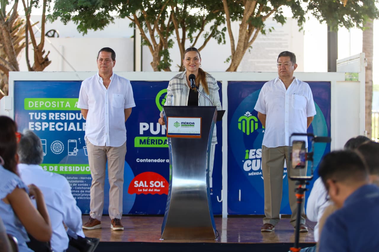 Nuevos contenedores se integran al programa Mérida Limpia