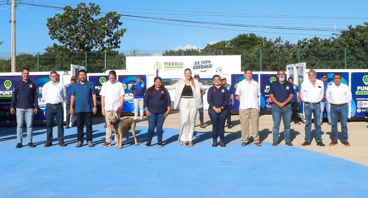 Nuevos contenedores se integran al programa Mérida Limpia