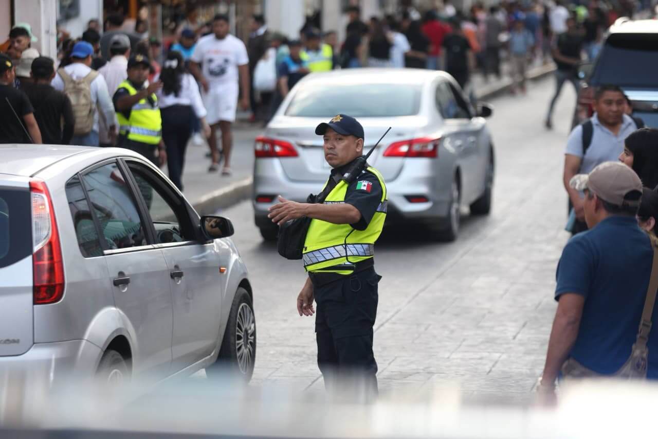 Operativo Navideño 2025 refuerza seguridad en el Centro Histórico de Mérida