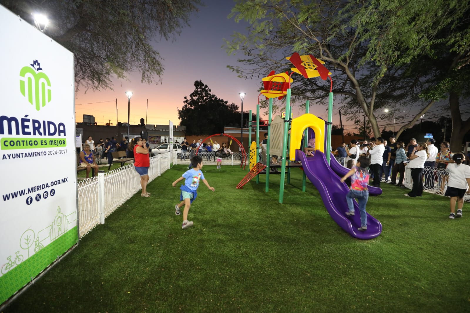 Vergel y San Antonio Kaua reciben rehabilitación de parque y calles