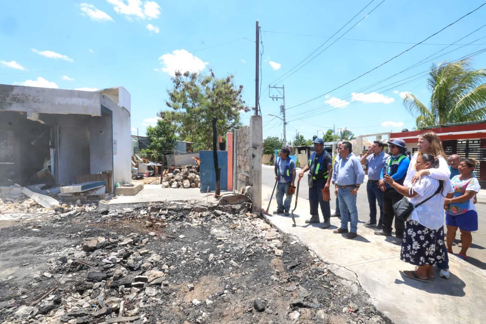 Rehabilitación de casas en Dzununcán avanza en 10 viviendas afectadas