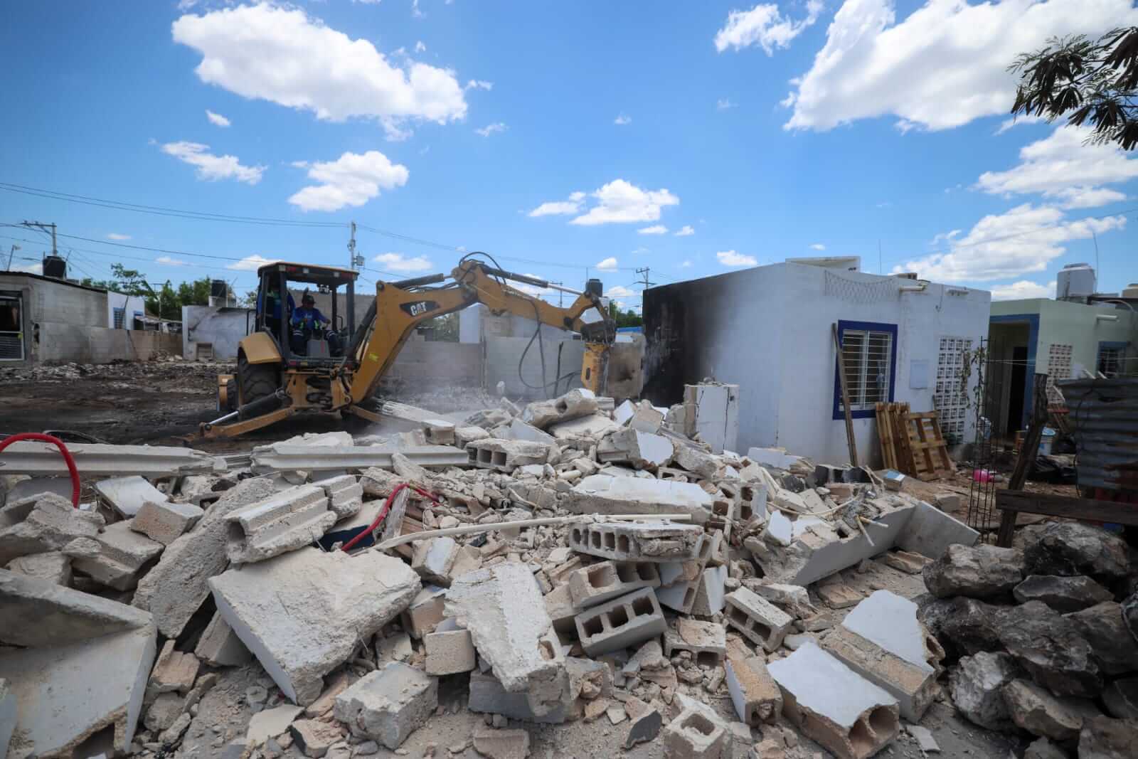 Rehabilitación de casas en Dzununcán avanza en 10 viviendas afectadas