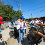Mega Operativo en Manzana 115 despliega brigadas de limpieza y bacheo