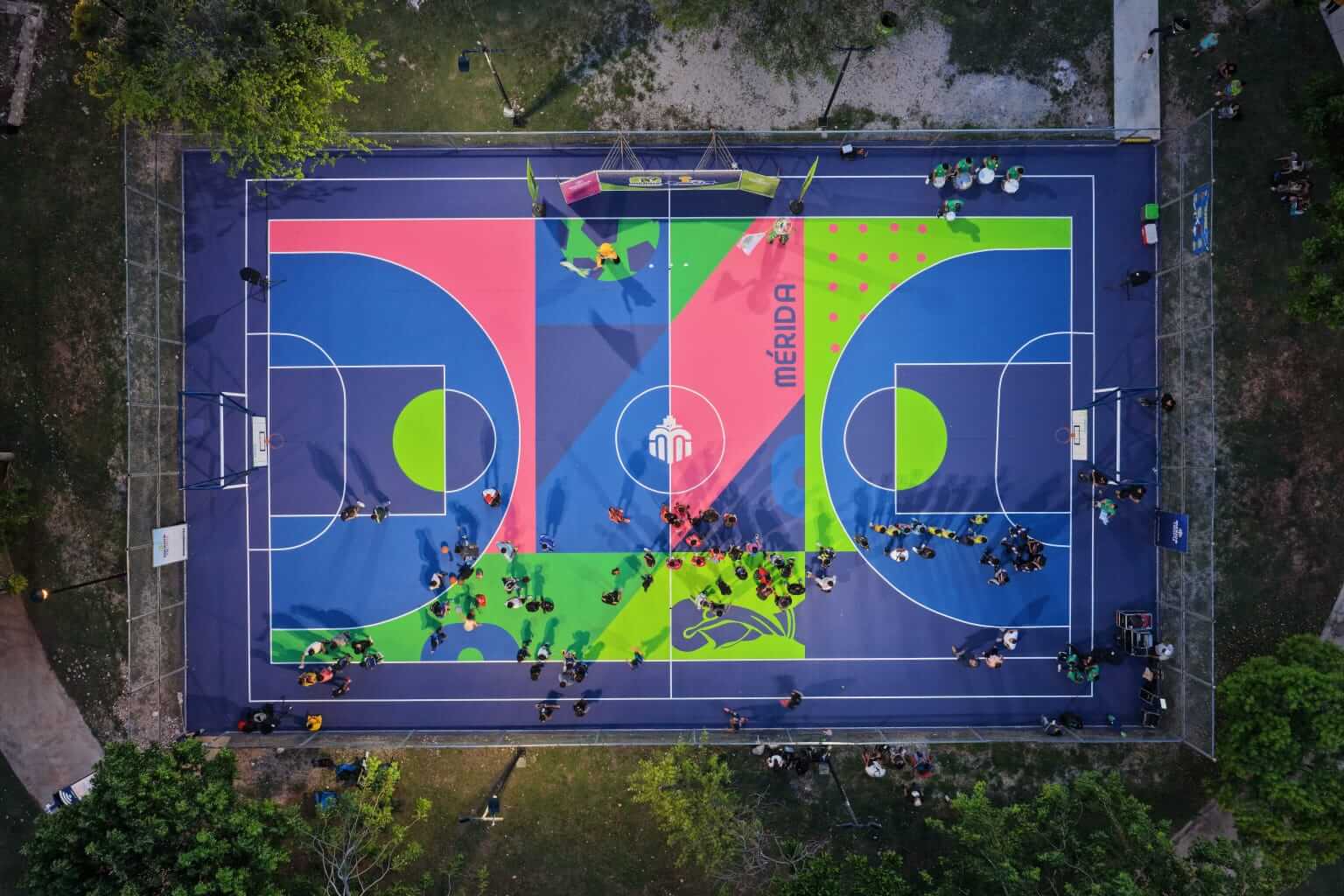 Canchas mundialistas en Mérida impulsan actividades deportivas en colonias