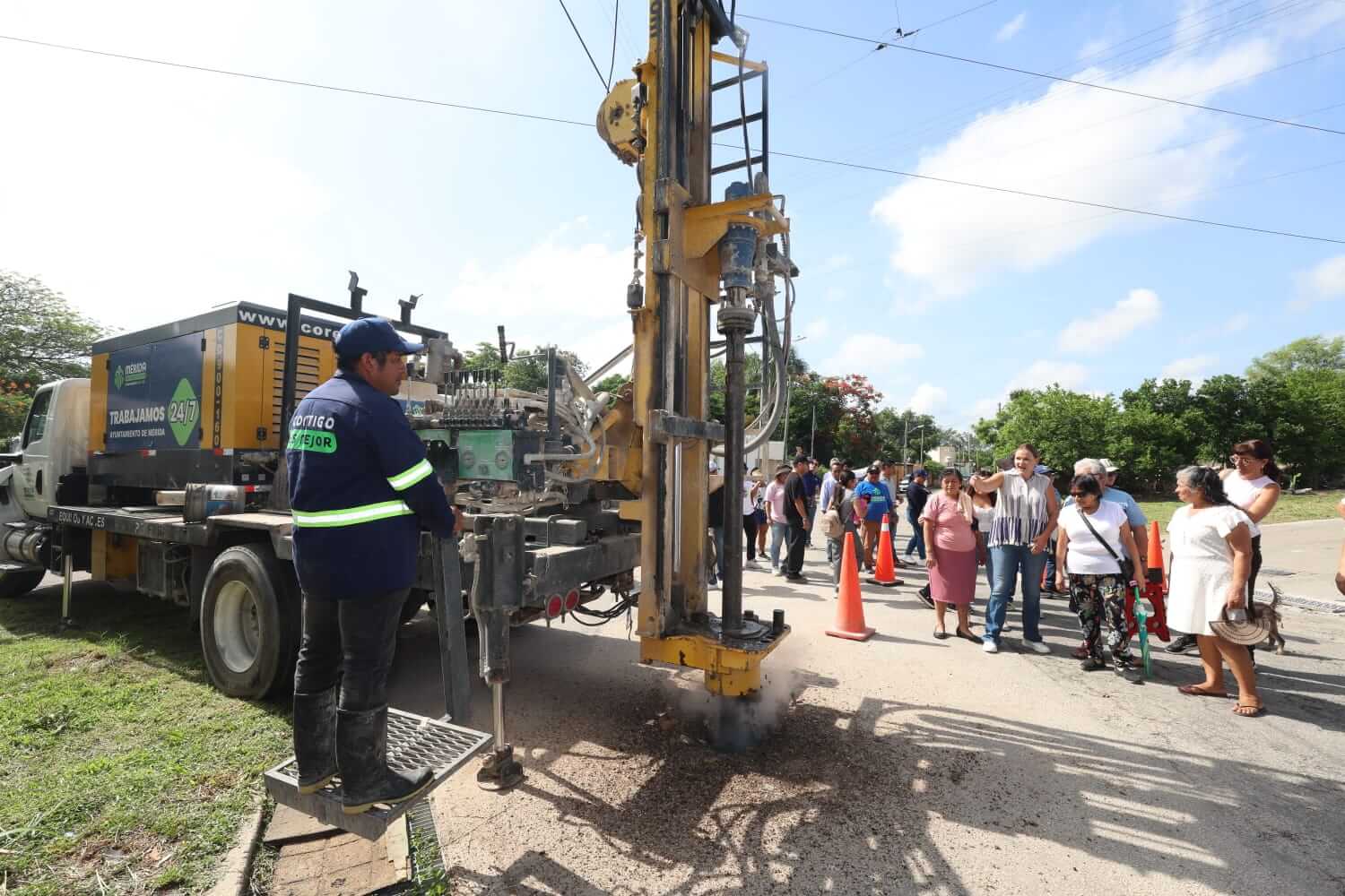 Mega Operativo Salvador Alvarado Sur atiende red pluvial y calles en Mérida