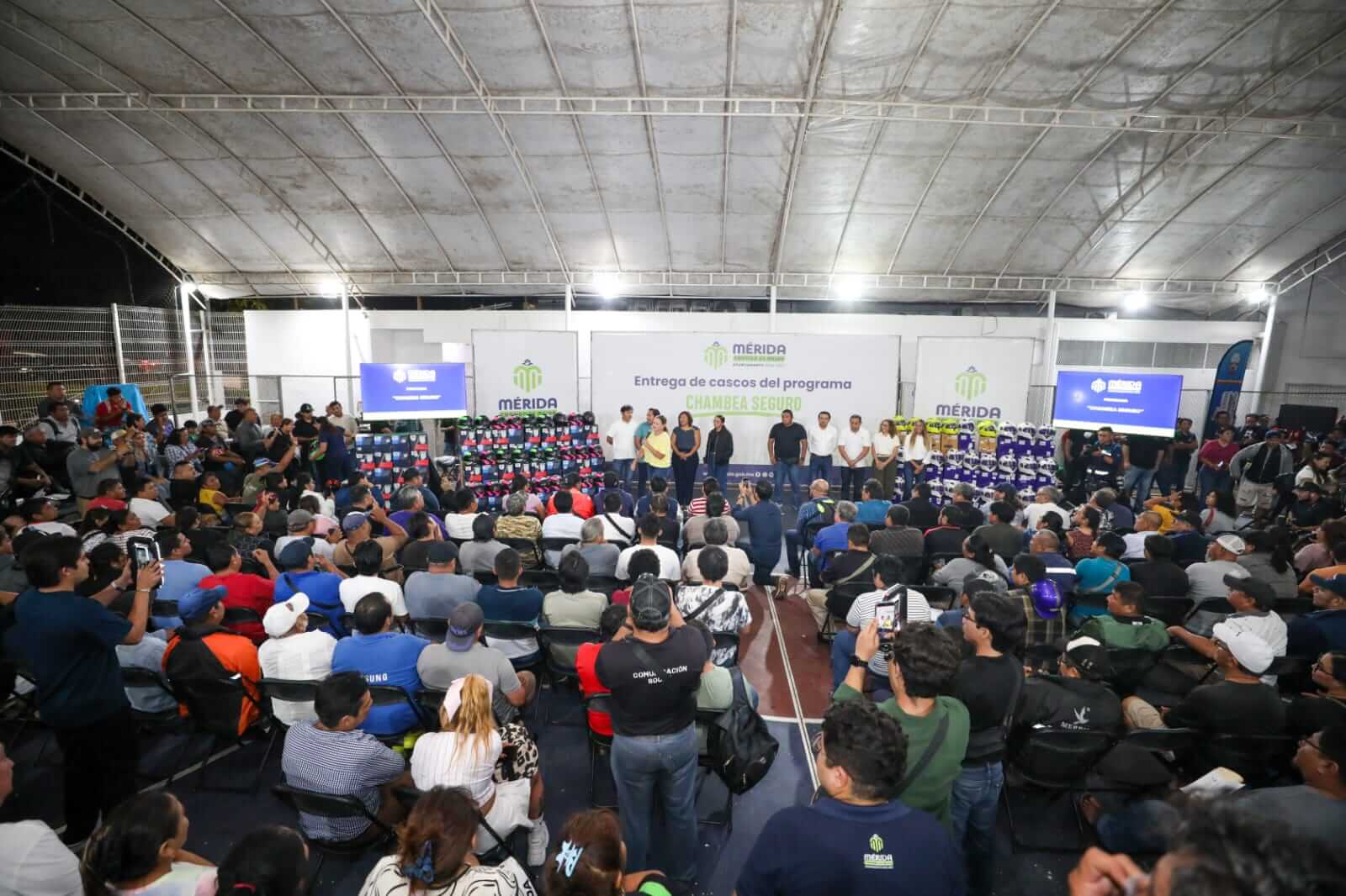 Chambea Seguro Mérida supera más de 2 mil cascos entregados